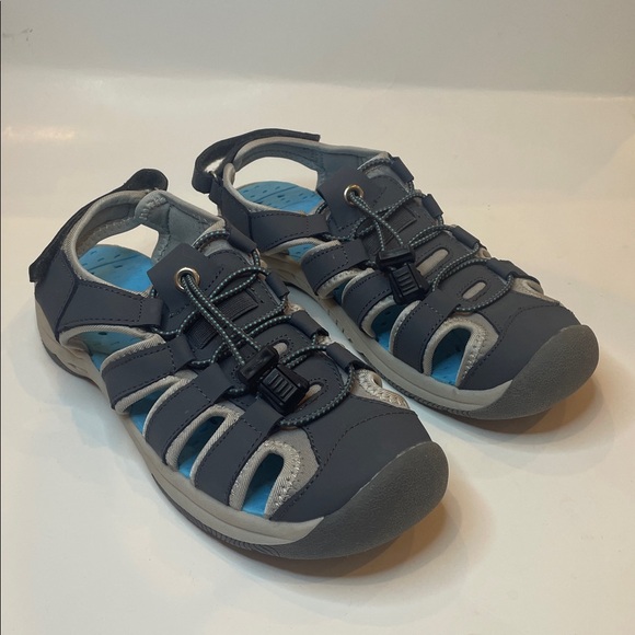 Eddie Bauer Gray and Blue Sarah Sandals Size 7 - Picture 3 of 8